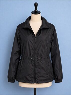 T&T WOMEN’S JACKET LIGHTWEIGHT, RAIN SIZE LARGE, COLOR BLACk